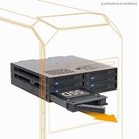 ICY Dock mb326sp-b SATA Rack (1U) Black Disk Array – Disk Arrays (HDD, SSD, Serial ATA III, Serial Attached SCSI, SATA, Rack (1U), Black, HDD, Power) – Ansicht 2