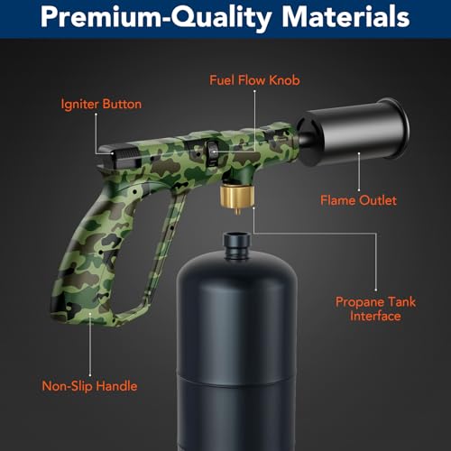 Image of Sondiko Propane Torch Head, Powerful Blow Torch for Cooking, Fire Starter