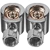 2Pcs Button Head Grease Gun Coupler Metal Grease Nozzle Zinc Alloy Durable Lubrication Tool with Quick Lock for Machinery Equipment