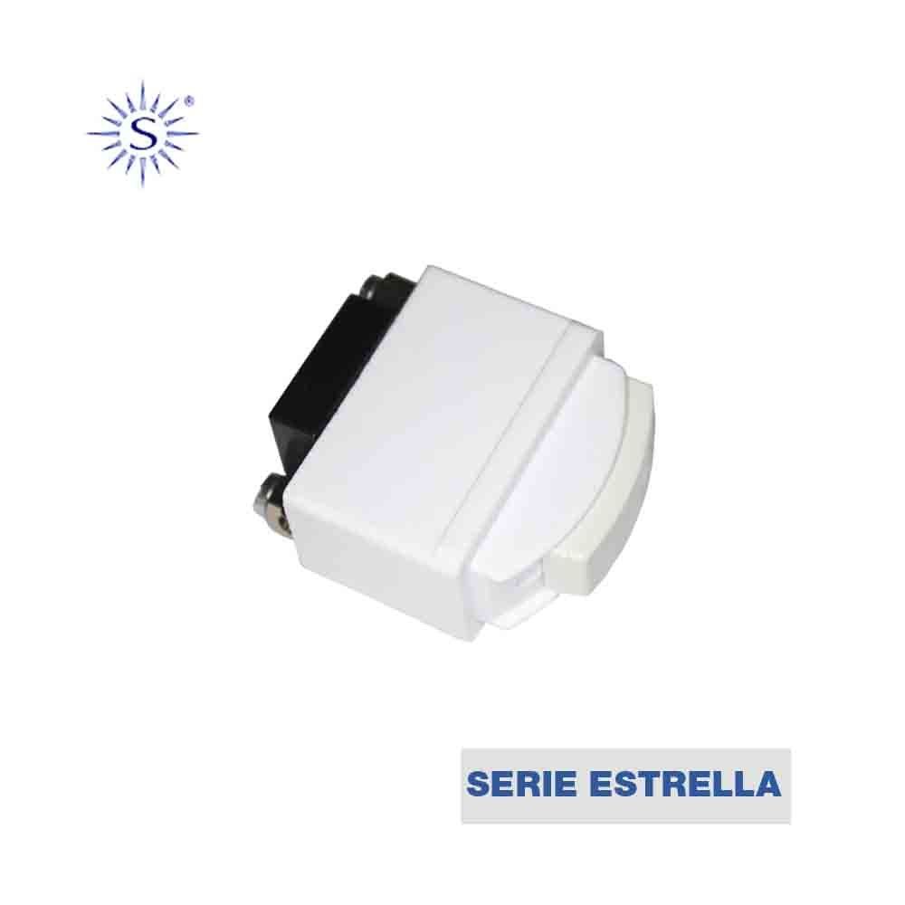 SOLERA 65500 Interruptor Serie Estrella 6 A, 250 V Blanco, 6.1 X 4.1 X 2.4 Cm