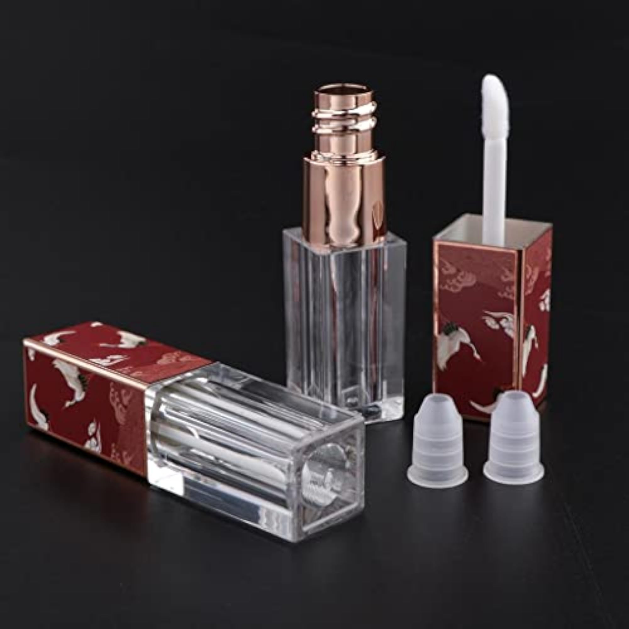 2x Empty Lip Gloss Tubes for DIY Cosmetics
