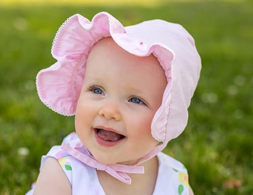 Wee Ones Premium Newborn Baby Toddler Bonnet Ruffle Sun Hats2