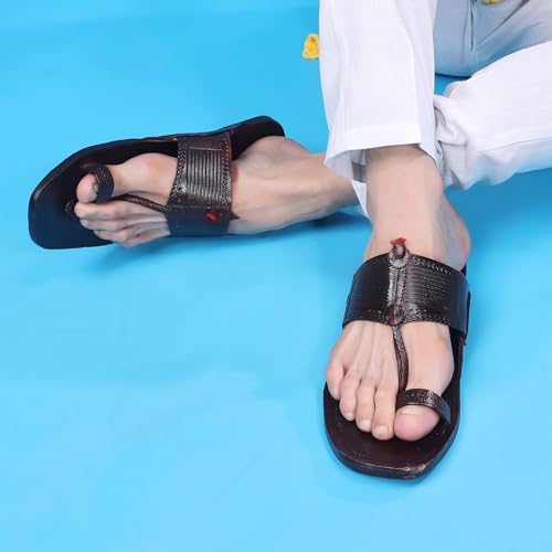 Image of Kolhapuri Chappal for Men| Kolhapuri Slippers for Men| kolapuri chapal Men| Leather Slippers for Men| Leather Chappal for Men-CS-AB-Parent A13