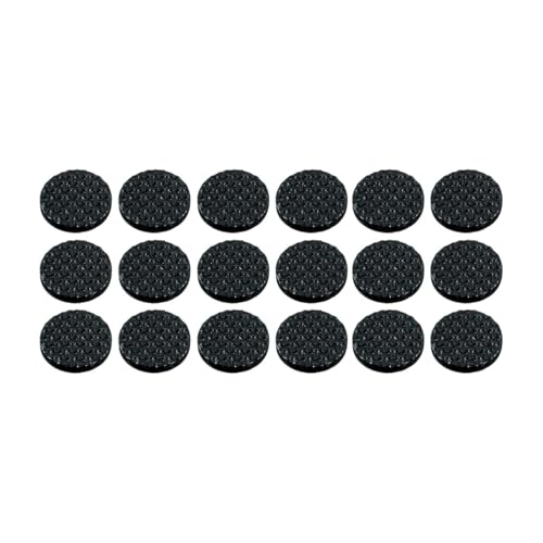 Protetor de Borracha Antideslizante Redondo Anti Risco 2,5 cm c/ 18 Peças Multiuso Protetor de Pé de