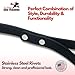 Gummy K9 Biothane Dog Leash, Professional Training Lead, Stainless Steel, New Advanced Safety Clasp, Weatherproof, Waterproof, Long Lasting, 6 Ft (5/8 Black), Small, Medium, Large Dogs, Made in USA