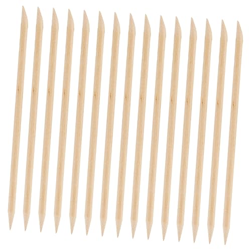 Mikinona 200 Piezas Palitos Manicura Madera Doble Punta para Empujar Cutículas Limpiar Uñas y Eliminar Muerta Doméstico y Profesional