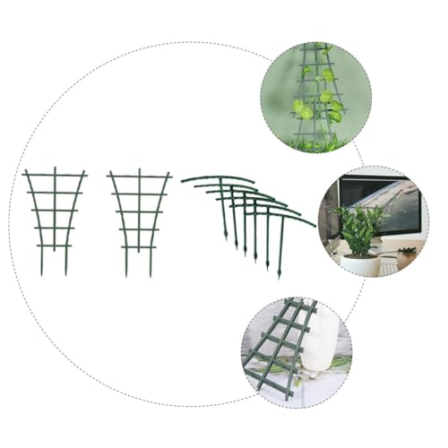 KESYOO 8個 植物爬藤支架 点 ガーデントレリス クライミング植物用 支柱設置簡単 鉢植え対応 倒れ防止