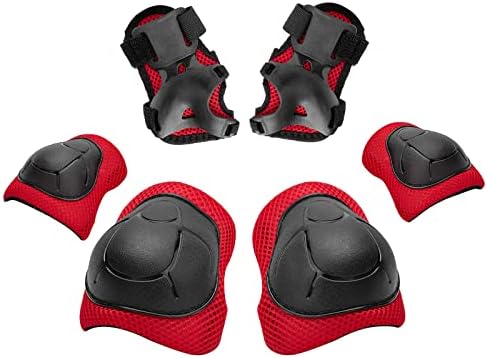 Kids/Youth Knee Pad Elbow Wrist Pads Guards Protective Gear Set, for Roller Skates,Cycling Bike,Skateboard,Inline Skatings ,Scooter Riding ,and Other Outdoor Sports Activities