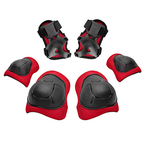 Kids/Youth Knee Pad Elbow Wrist Pads Guards Protective Gear Set, for Roller Skates,Cycling Bike,Skateboard,Inline Skatings ,Scooter Riding ,and Other Outdoor Sports Activities
