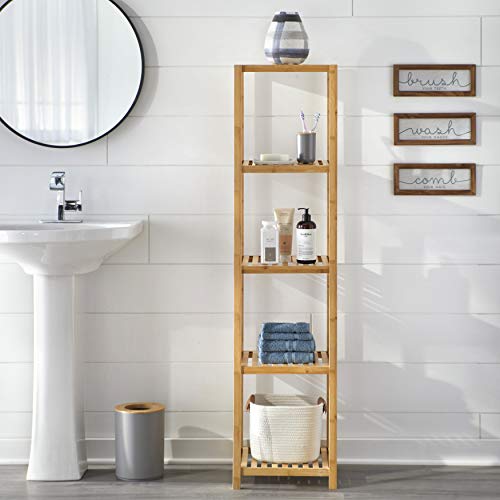 Target Marketing Systems 5 Tier Bamboo Bathroom Shelf