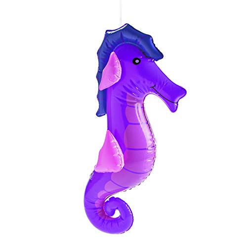 Large Under The Sea Inflatables (6 Pieces) Party Favors And Decor, Includes A Whale, Dolphin, Octopus, Shark, Rainbow Fish, And Sea Horse #TOP4