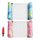 Piscina Floats – 51.18 inch Inflatable Hammock Bed | PVC Thickened Water Lounge – 2 Pack Multi Functional Outdoor Camping Lounge Set, Ideal for Lake Sea Beach Pond River Relaxation