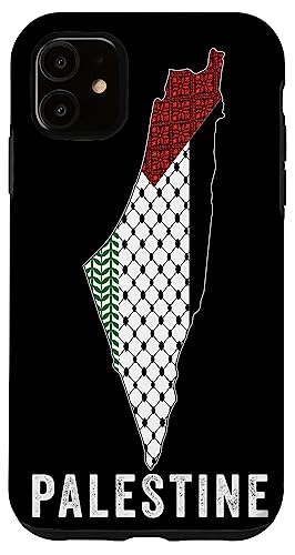 iPhone 11 Palestine Map in Thobe and Keffiyeh Case