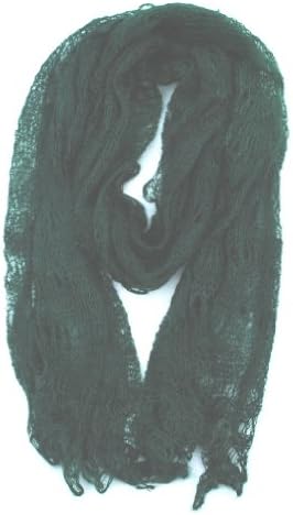 Russian Goose Wool Green Orenburg Scarf/shawl 64" X 24"