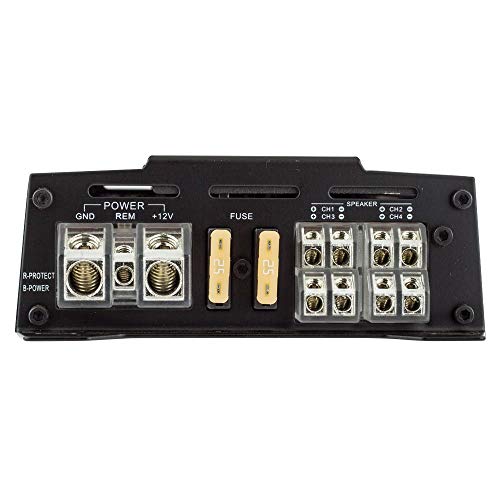 Ds18 Candy-X4B Amplifier In Black - Class D, 4 Channels, 1600 Watts Max, Digital, 2/4 Ohm - Don't Sacrifice Space For Power - Compact Mini Ampflier For Speakers In Car Audio System #TOP6