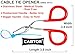 CABTOR® Cable Tie Opener (Authentic Product & Trusted Brand) | Unlock Zip Ties in 1 Second | Pocket-Sized & Stainless Steel Tool | 1 Count (Pack of 3)