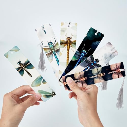 Marque-pages libellule (lot de 6) pour lecteurs passionnés