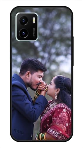 Image of NDCOM for Customised Vivo Y15s / Y15c / Y01 Back Cover | Slim Back Cover Vivo Y15s | Vivo Y01 Case DIY Personalised Photo Design | Customized Gift Custom Text Name Printed Glass Case