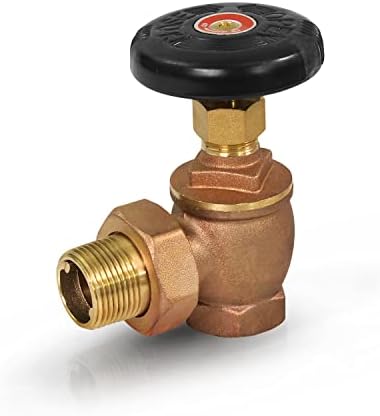 Midline Valve 6I364 Steam Radiator Valve; Air Vent Temperature Control; 1-1/4 in. FIP x Male Union; Brass