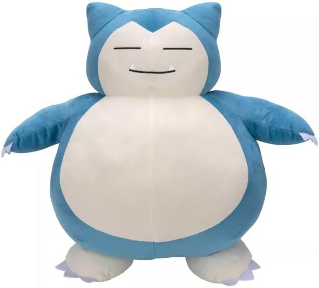 Pokemon Snorlax/Gengar/Pikachu/Cubone - Peluche gigante de 24 pulgadas, ultra suave, tamaño real (elige peluche) (Snorlax)