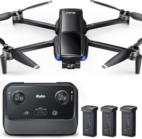 Ruko Drone with 4K UHD Camera for Adults with 3-Axis Brushless Gi...
