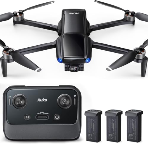 Ruko Drone with 4K UHD Camera for Adults with 3-Axis Brushless Gimbal, 8K Photo, 20000ft...