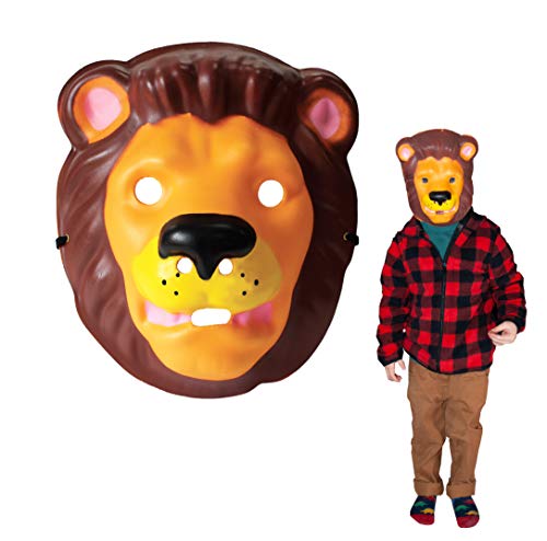Wild Faces - Le�n de Deluxebase. Caretas Infantiles de Espuma Segura