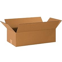 SHIP NOW SUPPLY 20 x 10 x 6 Corrugated Cardboard Boxes, Long 20"L x 10"W x 6"H, Pack of 25 | Shipping, Packaging, Moving, Storage Box for Home or Business, Strong Wholesale Bulk Boxes