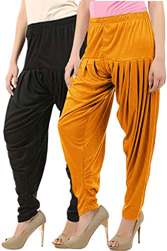 Image of Buy That Trendz Womens Patiala Pants Cotton Viscose Patiyala Salwar Harem Bottoms Pants