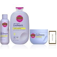 Cleansing Wipe Bundled with E.O.S Vanilla Cashmere Body Care Trio   Body Wash Whipped Oil Body Butter & Body Oil - by Luxpaks