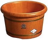 ASerZenith Fußbadewanne Aus Holz, Eimer Zum Fußwaschen, Eichenholz-Fußbad, Fußbadfass Für Den Haushalt, Fußbadfass, Fußmassage-Eimer Zur Entspannung, Linderung Von Schmerzen Und Müd