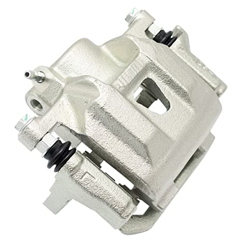 Image of TRQ Rear Brake Caliper Set Brackets Hardware Zinc Coated Compatible with 2004-2010 Toyota Sienna