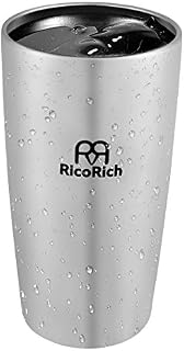 RicoRich 18oz/540ml Travel Mugs for Hot Drinks, Reusable Cup for Coffee Tea and Beer, Double Walled Vacuum Insulated Stainless Steel Tumbler BPA Free(Silver)
