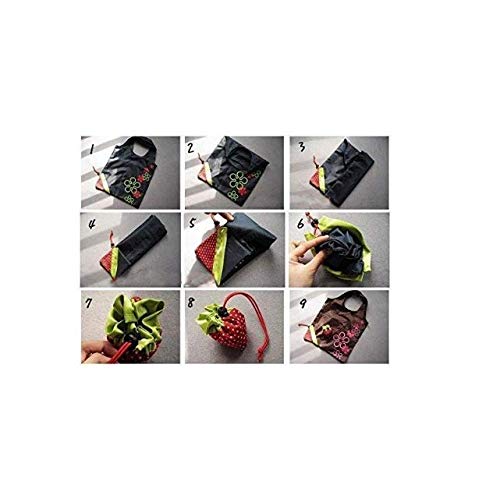 Eh 5 Pack Of "Dot" Shopping Bags, Ripstop Nylon Reusable Shopping Tote Bag, Expandable Eco Bags (Color A) #TOP4