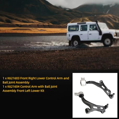 2pc Front Lower Control Arm K621603 K621604 for Ford Freestyle 2005-2007 AWD, for Ford Five Hundred 2005-2007 AWD, Suspension Control Arm Lower for Mercury Montego 2005 2006 2007 AWD - Image 4