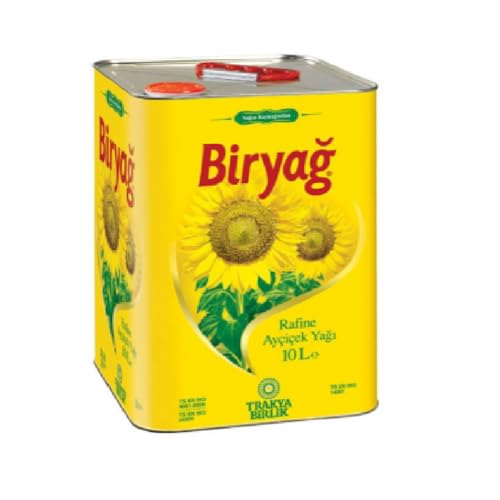 Rafine Ayçiçek Yağı Tenekesi, 10 L