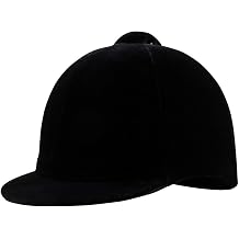 Dura-Tech Velvet Horse Riding Hunt Cap | Classic English Equestrian | Hunter Class Elegance | Use in Breed Show | Color Black