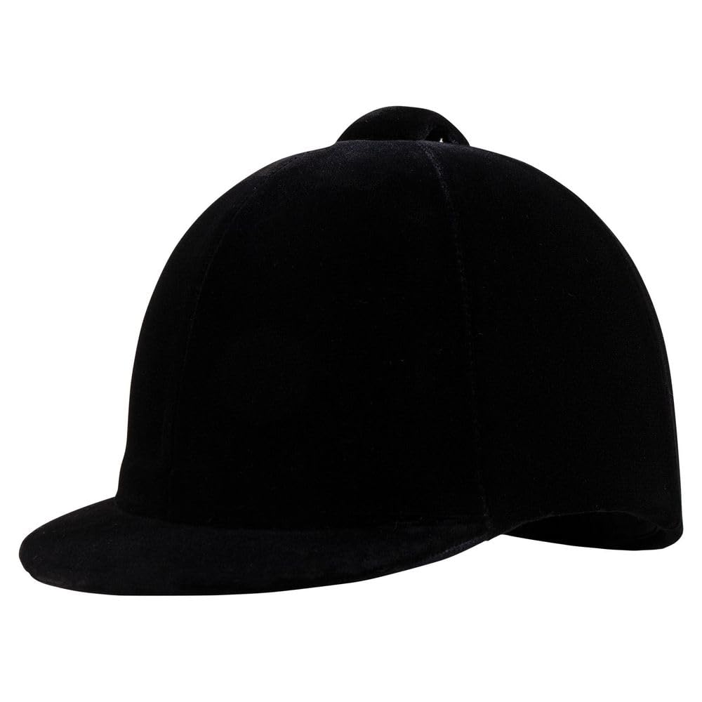 Dura-Tech Velvet Horse Riding Hunt Cap | Classic English Equestrian | Hunter Class Elegance | Use in Breed Show | Color Black | Size 7