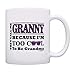 Mother's Day Gift for Granny Too Cool to Be a Grandma Sunglasses Gift Coffee Mug Tea Cup White