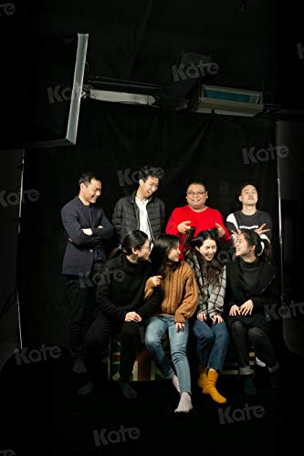 Image of Kate 3x6m Solid Black Backdrop Portrait Background for Photography Studio