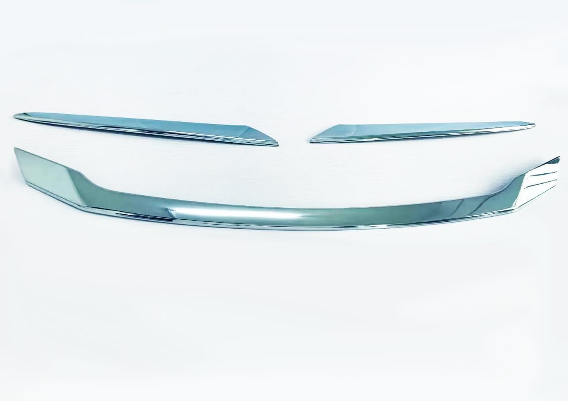 Car Chrom Front Hood Bonnet Grille Lip Cover Trim Garnish Compatible For Toyota Prius 2024-2025-2026