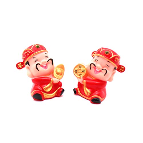 3 peças Estilo Chinês Deus da Riqueza Cenário Assado Decoração de Bolo de Sobremesa Adorável Cobertu