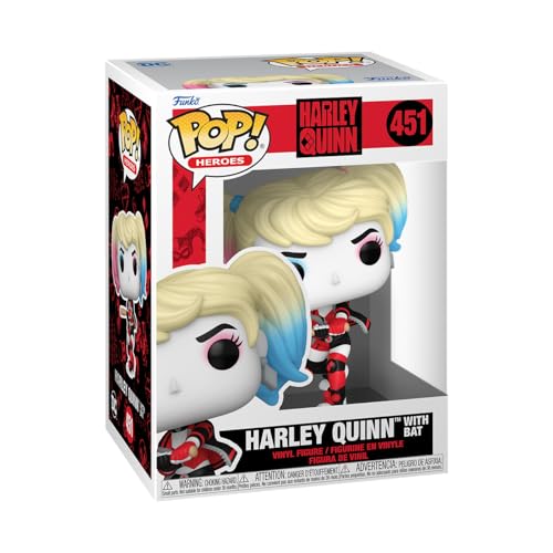 Funko Pop! Heroes: DC - Harley Quinn with Bat - Figura de Vinilo Coleccionable - Idea de Regalo - Mercancia Oficial - Juguetes para Niños y Adultos - Comic Books Fans - Muñeco para Coleccionistas