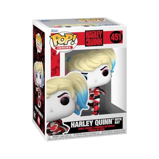 Funko Pop! Heroes: DC - Harley Quinn with Bat - Figura de Vinilo Coleccionable - Idea de Regalo - Mercancia Oficial - Juguetes para Niños y Adultos - Comic Books Fans - Muñeco para Coleccionistas