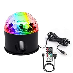 Spraakbesturing Kristallen Bol Luidspreker LED 9 Kleuren Discoballen Podium DJ Lichten Bluetooth-compatibele MP3-muziekspeler