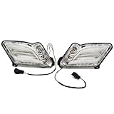 BAKUGO 2Pcs Car Front Side Fender Corner Light Daytime Running Lamp Fog Light DRL for Volvo V60 S60 2011-2013