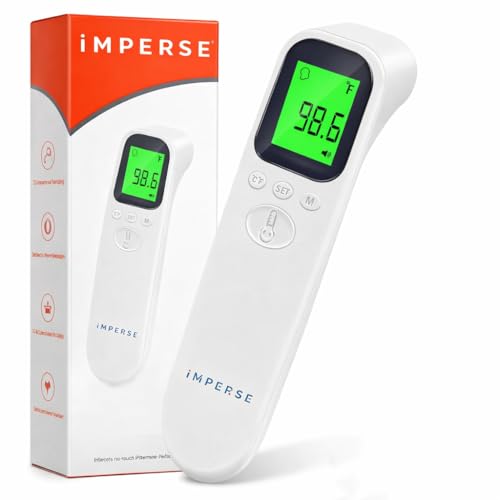 Image of Forehead Digital Infrared Thermometer for babies and Adults with Color Coded Fever Guidance| Instant 0.30 Second Reading | High Accuracy ±0.2C | Thermometer for Industrial, Kitchen