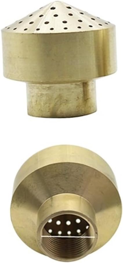 Fountain Nozzle 1 Pc Brass 1/4" 1/2" 3/4" Female Thread Fireworks Type Fountain Nozzles Copper Scattering Sprinkler Garden Landscape Fountains(3I4 inch)