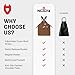 NoCry Woodworking Apron for Men — Reinforced Pockets with Metal Rivets, Magnetic Holder & Leather Tool Loops — Shop Aprons for Men with Cross-Back Straps, Non-Slip Shoulder Pads & Quick-Release Buckle