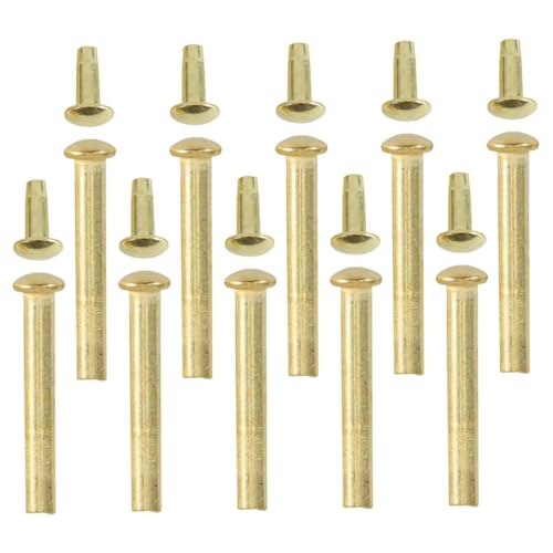 Unomor Professional Hand Fan Repair 10 Pack Stainless Steel Shaft Rivets Nuts for Folding Fan Upkeep